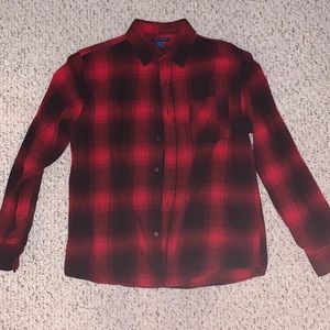 Red & Black Men’s Large Flannel Shirt
